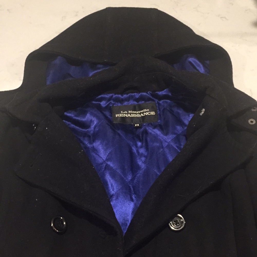 Classic Pea Coat with Hood
